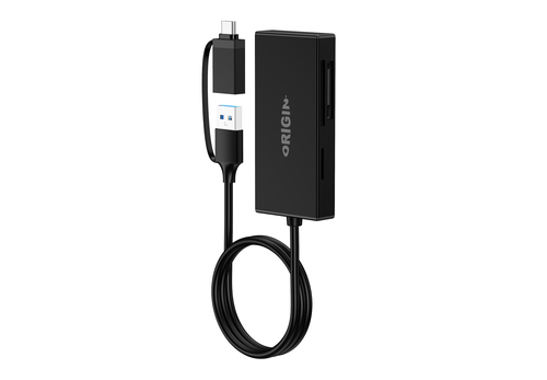 Origin Storage USB3.2 Gen1 Multi-Ports Card Reader with USB-C and USB-A adapter – image 3