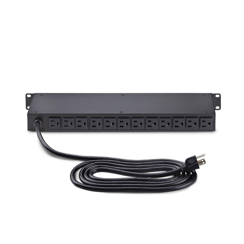 StarTech.com 16-Outlet Horizontal Rack Mount Metered PDU, 1U Server Power Strip w/Surge Protector – image 6