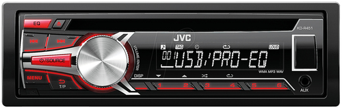 JVC KD-R451E car media receiver Black