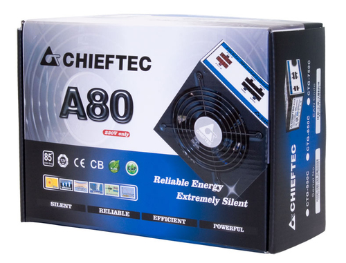 Chieftec CTG-550C unidad de fuente de alimentación 550 W 20+4 pin ATX ATX Negro