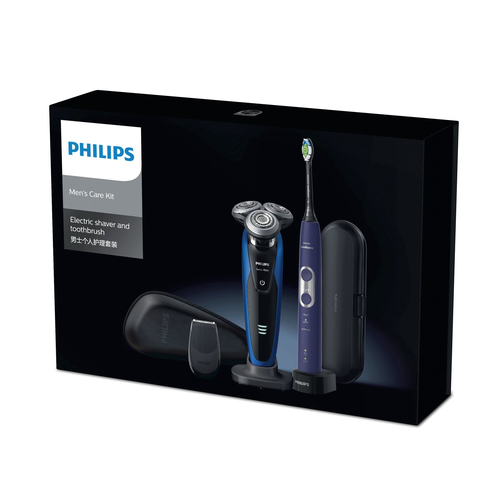 Philips S9188/88 men's shaver Rotation shaver Trimmer Black, Blue – image 2