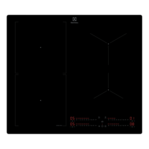 Electrolux KIS62453I Черный Встроенный 60 cm Плита с зонами индукции 4 зона(ы)
