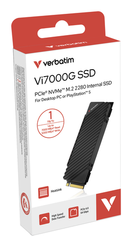 Verbatim Vi7000 PCIe NVMe M.2 SSD 1TB PCI Express 4.0