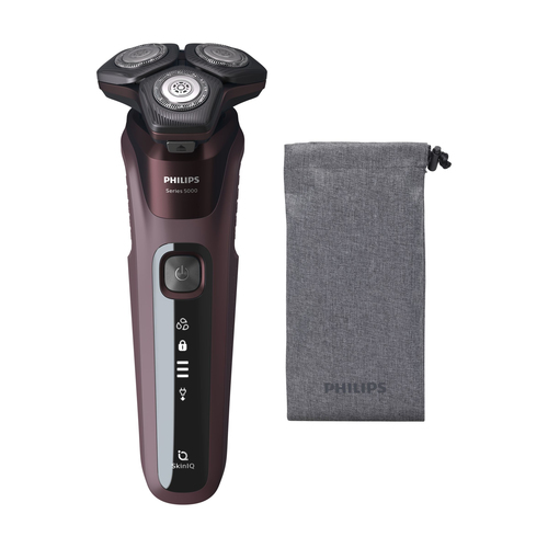 Philips SHAVER Series 5000 S5581/10 men's shaver Rotation shaver Trimmer Black, Red