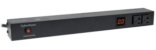 CyberPower PDU20MT2F8R power distribution unit (PDU) 10 AC outlet(s) 1U Black