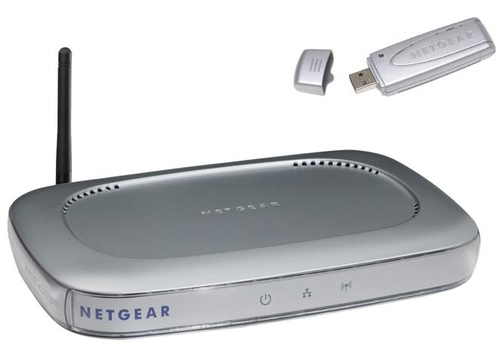NETGEAR 54 Mbps Wireless Router WGR614 + 54 Mbps Wireless USB 2.0 Adapter WG111
