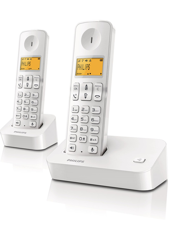 Philips D2002W/KR telephone DECT telephone Caller ID White