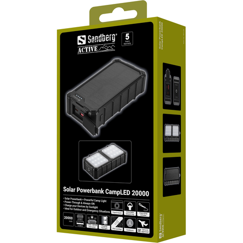 Sandberg Solar Powerbank CampLED 20000 – image 8