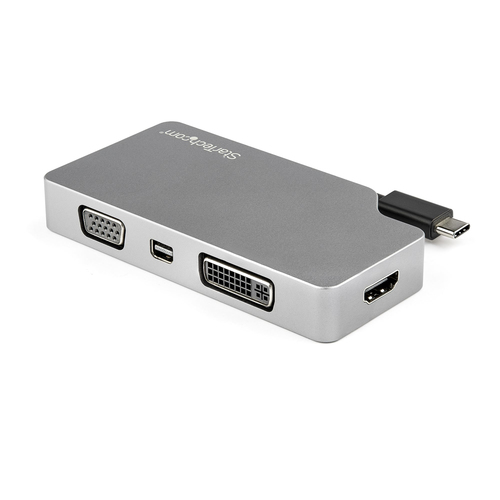 StarTech.com USB-C 4-in-1 multiport video adapter - aluminium, afbeelding 2