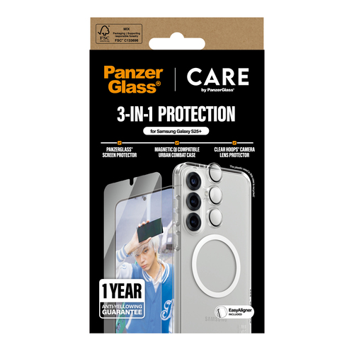 CARE by PanzerGlass Flagship 3-in-1 Bundle Samsung Galaxy S25 – Foto 3 von 4