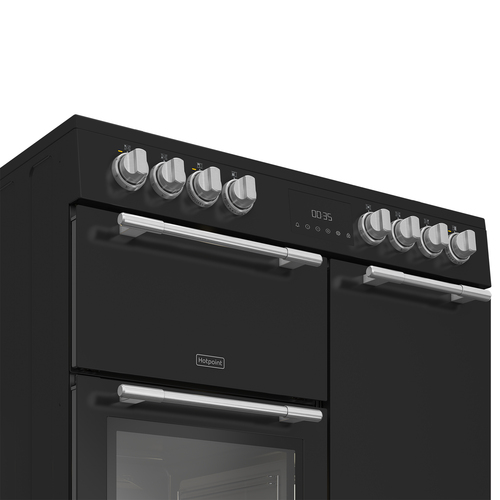 Hotpoint RH90CA20B cooker Gas Ceramic hob Black – image 2