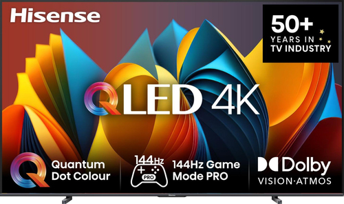 Hisense QLED Smart TV 100E7NQ 2,54 m (100") 4K Ultra HD Wi-Fi Черный 400 cd/m²