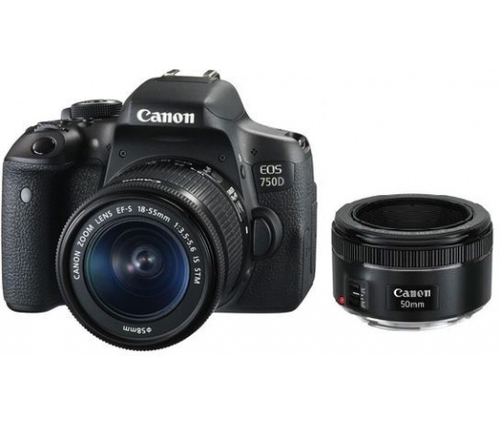 Canon 750D + 18-55mm IS STM + 50mm STM