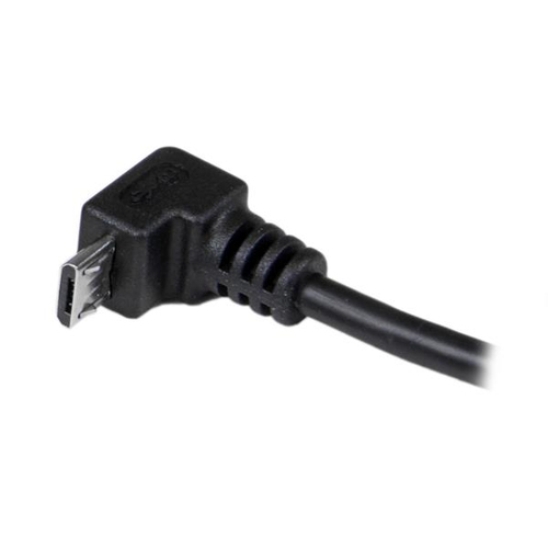 StarTech.com 2m Micro USB Cable Cord - A to Down Angle Micro B - Down Angled Micro USB Cable - 1x USB A (M), 1x USB Micro B (M) - Black (USBAUB2MD) USB-kabel 2m Sort – billede 5