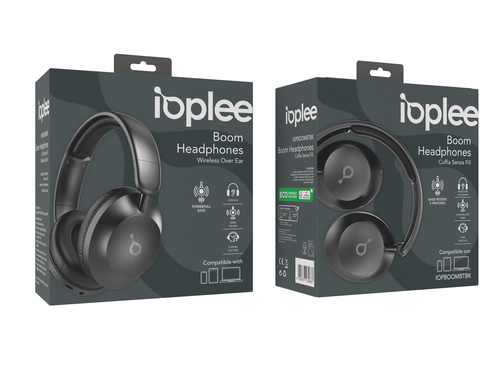 IOPLEE IOPBOOMBTBK headphones/headset Wired & Wireless Head-band Calls/Music Bluetooth Black – image 3