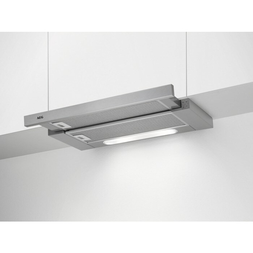 AEG DPB5651M Semi built-in (pull out) Grey 647 m³/h