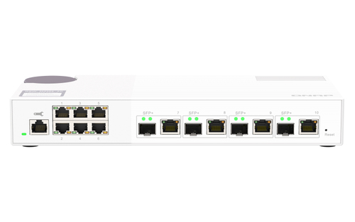 QNAP QSW-M2106-4C сетевой коммутатор Управляемый L2 2.5G Ethernet (100/1000/2500) Белый