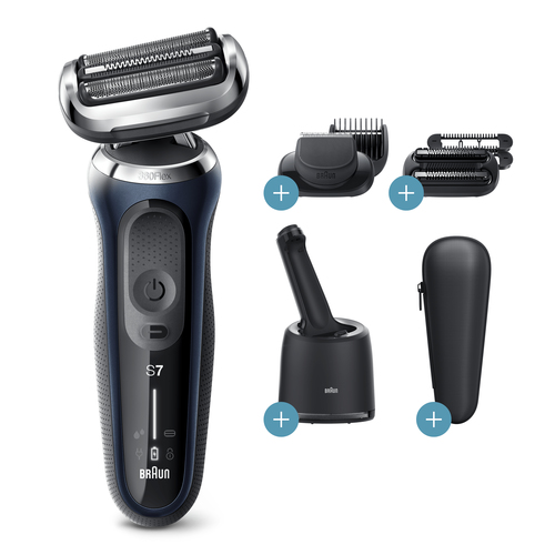 Braun Series 7 70-B7850cc Foil shaver Trimmer Blue – image 6