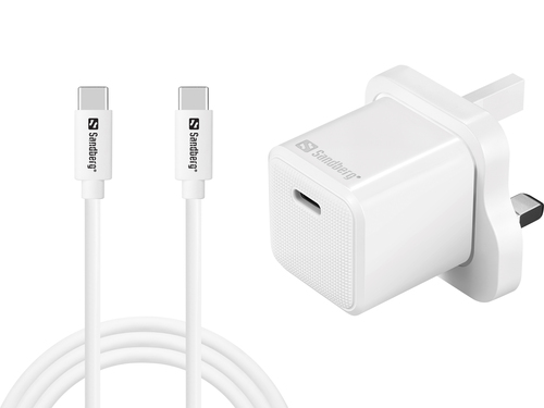 Sandberg USB-C 20W Charger UK+USB-CC