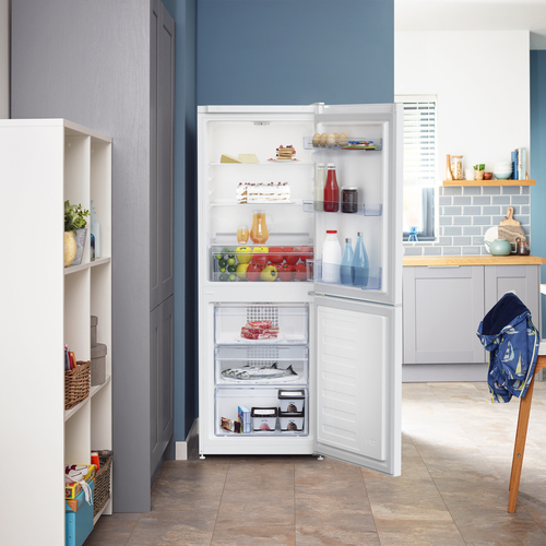 Beko CFG4552W 153cm 50/50 Small Frost Free Fridge Freezer - White - E Rated, White - image 5