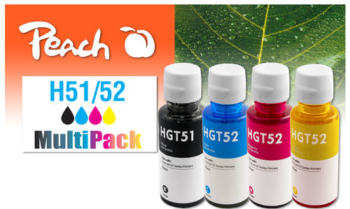 Peach PI300-1007 ink cartridge 4 pc(s) Compatible Standard Yield Black, Cyan, Magenta, Yellow