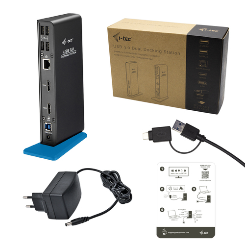 i-tec Usb A/Usb C Dual HDMI Docking Station, afbeelding 5