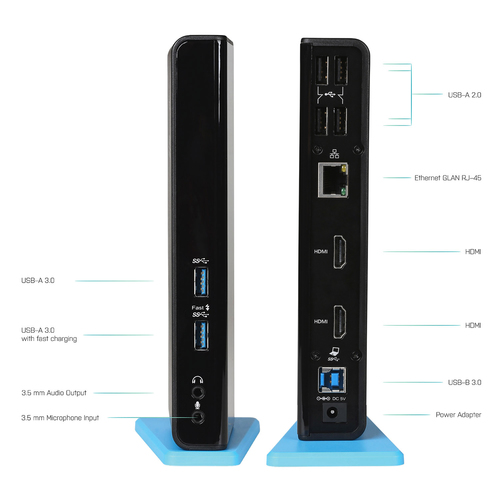 i-tec Usb A/Usb C Dual HDMI Docking Station, afbeelding 4