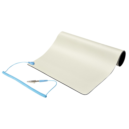 STARTECH.COM 11x18inch Anti Static Mat ESD Mat for Electronics Repair on Table/Desk Flexible Work Pad Detachable Grounding Wire