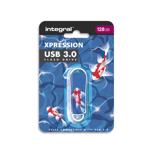 Integral 128GB USB3.0 DRIVE XPRESSION KOI FISH – image 2