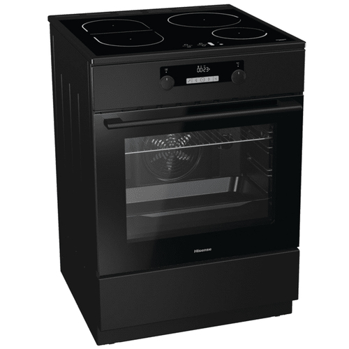 Hisense HI65222BB cooker Freestanding cooker Electric Zone induction hob Black