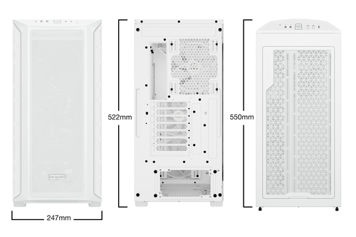 be quiet! Shadow Base 800 FX Mid Tower Tempered Glass Atx Gaming PC Case - White - image 2