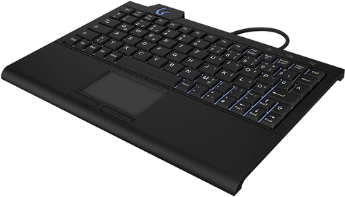 KeySonic KSK-3210ELU (DE) клавиатура Дома USB QWERTZ Немецкий Черный