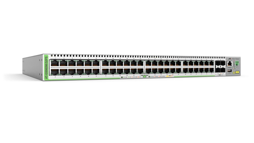 Switch PoE Administrable CentreCOM GS980M Capa 3 de 48 puertos 10/100/1000Mbps 4 SFP Gigabit 740 W AT-GS980M/52PS-10 - AT-GS980M/52PS-10