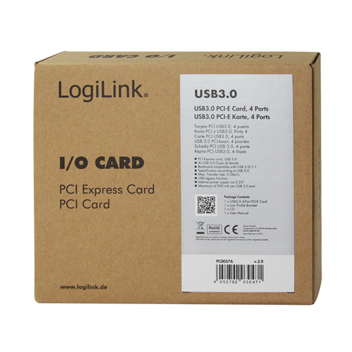 Logilink PCI Express kaart, 4x USB 3.0, afbeelding 6