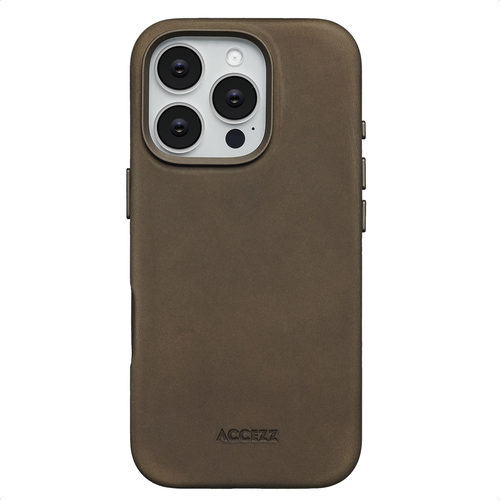 <p>Zowel jouw smartphone beschermen als hem een strakke look geven? De Accezz Vintage Leather Backcover met MagSafe is gemaakt van echt leder en geeft