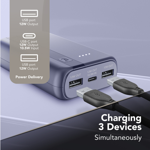 Cellularline ESSENTIAL 10000 POWER BANK DARK BLUE – image 3