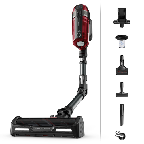 Rowenta RH98A8 2-in-1 stick vacuum Battery Cухой Без мешка 0,9 L 320 W Красный, Серый