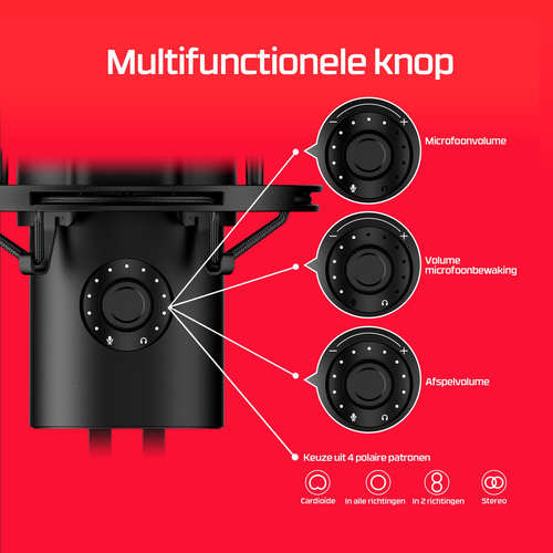 HyperX QuadCast 2 - USB gaming microfoon – Foto 10 van 10