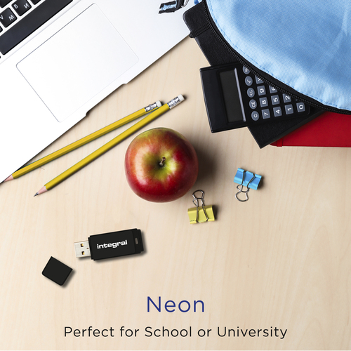 Integral 32GB 5PK USB2.0 DRIVE NEON BLACK YELLOW PINK BLUE ORNG E-TAIL – image 5