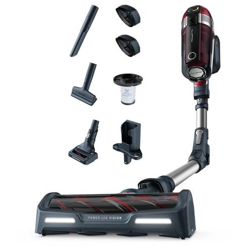 Rowenta X-Force RH9877 2-in-1 stick vacuum Battery Dry Bagless Grey, Red