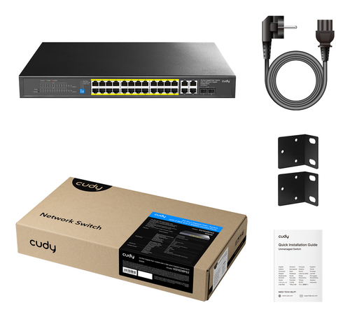 Cudy 24-GbE PoE+ Switch with 2 Uplink SFP, afbeelding 2