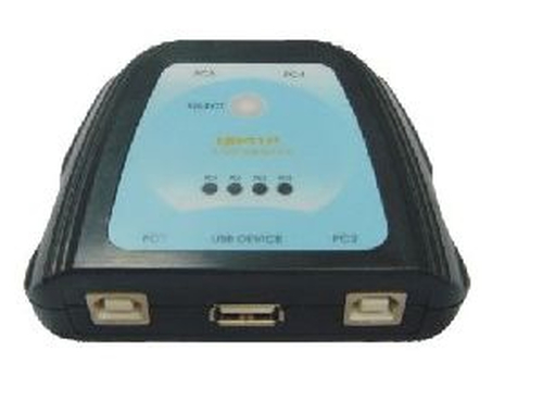 Microconnect UB41P interface hub 480 Mbit/s Black