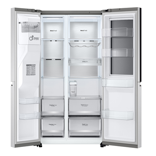 LG InstaView™ ThinQ™ GSXV91BSAE American Fridge Freezer – image 5