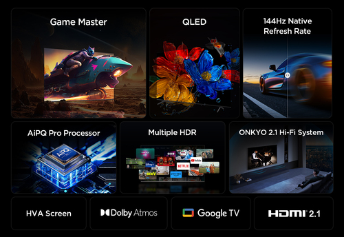 Tcl 65T8C-UK 2025 65" 4K Qled Hdr Uhd Smart TV - Black - image 3