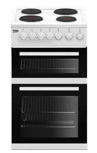 Beko EDP503W 50cm Double Oven Electric Cooker