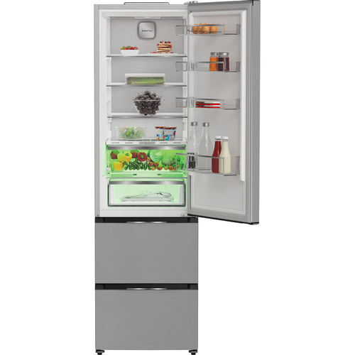Hotpoint Hpkf 5351 XP4UK 204cm 60/40 Frost Free Fridge Freezer - Silver - E Rated, Silver - image 4