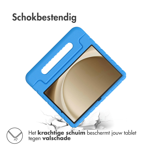 Accezz Kidsproof Backcover met handvat Samsung Galaxy Tab A9 Plus Tablethoesje Blauw, afbeelding 2