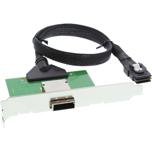 InLine SAS PCI Bracket with Cable ext. SFF-8088 / int. SFF-8087 0.5m