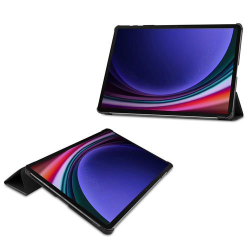 Accezz Trifold Bookcase Samsung Galaxy Tab S9 Plus Tablethoesje Zwart, afbeelding 2