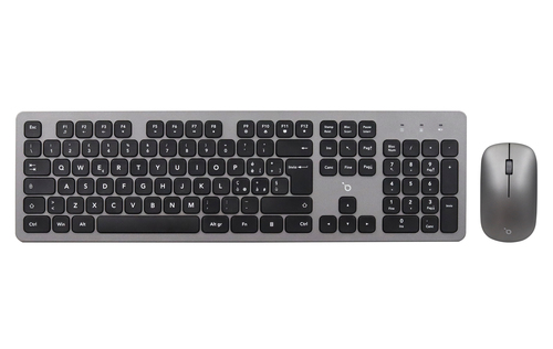 IOPLEE CWC340G-881G keyboard Mouse included Universal RF Wireless QWERTY Black, Grey – image 1